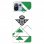 Funda del Betis Escudo Negro Fondo Verdiblanco Licencia Oficial Real Betis Balompié para Xiaomi Mi 11 Lite