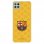 Funda del Barcelona Escudo Mes que un Club Fondo Amarillo Licencia Oficial FC Barcelona para Samsung Galaxy A22 5G