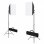 vidaXL Kit de Estudio Fotográfico con 2 Focos Softbox + Telón de Fondo Negro