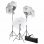 vidaXL Kit studio photo avec 3 lumières + fond blanc