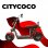 CityCoco Matriculable (II) Scooter Eléctrica Matriculable Rojo/Negro