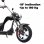 CityCoco Cobra Moto Chopper Eléctrica Matriculable 2000W Negra