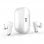 Cool Urban Auriculares Bluetooth LCD Blanco