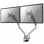 NewStar Soporte Doble Brazo para Monitor 10"/32" VESA 100x100mm Máx 8Kg Plateado