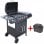 VidaXL Barbacoa Grill de Gas 4+1 Fogones Negro
