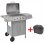 VidaXL Barbacoa Grill de Gas 4+1 Fogones Plateada