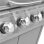 VidaXL Barbacoa Grill de Gas 4+1 Fogones Plateada