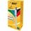 Bic Shine 4 Colori Scatola da 12 Penne Retrattili Corpo Argento