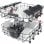 Whirlpool WFC 3C42 P X Máquina de Lavar Louça Independente 14 Conjuntos C
