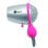 Sèche-cheveux de Voyage Yahari Goliat 500W 2 Vitesses Compact Gris/Rose