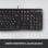 Logitech K120 Teclado USB Negro