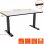 Celexon eAdjust-58123 Escritorio Elevable Eléctrico Regulable 150x75cm Blanco/Negro