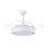 Mimotec Messe White Ventilador de Techo LED 72W con Luz CCT Regulable e Intensidad, Motor DC Ultrasilencioso, 6 Velocidades