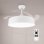Mimotec Messe White Ventilador de Techo LED 72W con Luz CCT Regulable e Intensidad, Motor DC Ultrasilencioso, 6 Velocidades