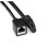 Multiprise Emuca Atom 2 Prises Schuko USB HDMI RJ45 Boîtier Encastrable Noir