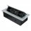 Emuca Enchufe Empotrable de Mesa Multiconector 265x120mm Aluminio