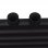 VidaXL Toallero Calefactor 600x1160mm Negro