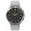 Samsung Galaxy Watch4 Classic Bluetooth GPS NFC 46mm Super AMOLED Argent Taille Unique Étanche IP68 SpO2 Pulsomètre