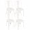 Thinia Home Strong Pack 4 Sillas Industriales Blancas