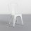 Thinia Home Strong Pack 4 Sillas Industriales Blancas
