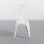 Thinia Home Strong Pack 4 Sillas Industriales Blancas