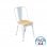 Thinia Home Strong Pack 4 Sillas Industriales Blanco/Madera