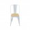 Thinia Home Strong Pack 4 Sillas Industriales Blanco/Madera
