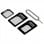 Unotec Adaptador Tarjeta Nano SIM a Micro SIM/SIM