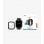 PanzerGlass Protector Cristal Templado Full Body Negro para Apple Watch 4/5/6/SE 44 mm