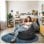 Happers Puff Gamer Junior Polipiel Interior Gris