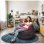 Happers Puff Gamer Junior Polipiel Interior Rojo