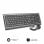 Clavier + Souris Sans Fil Subblim Gris/Noir