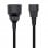 Aisens Cable de Alimentación C14 a CEE7 Macho/Hembra 25cm Negro