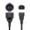 Aisens Cable de Alimentación C14 a CEE7 Macho/Hembra 25cm Negro