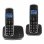 Profoon PDX-2728 Dúo Teléfonos Inalámbricos DECT Negros