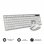Subblim Ergo Combo Teclado + Rato Sem Fios Prateado/Branco