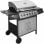 VidaXL Barbacoa Grill de Gas Negra/Plata + Funda