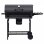 VidaXL Barbacoa de Barril con Ruedas Negro