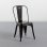 Thinia Home Strong Pack 4 Sillas Industriales Negras