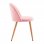 Thinia Home Fuchs Pack 4 Sillas de Comedor Terciopelo Rosa