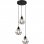 Lampada a sospensione VidaXL Rombo 3xE27 Nera