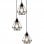 Lampada a sospensione VidaXL Rombo 3xE27 Nera