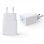 DCU Tecnologic Cargador Blanco USB-C Carga Rápida 20W