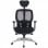 Ofiprix Madonna Plus Silla de Oficina Transpirable con Reposacabezas Negro