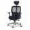 Ofiprix Madonna Plus Silla de Oficina Transpirable con Reposacabezas Negro