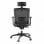 Ofiprix Kendo Silla de Oficina Transpirable con Reposacabezas Negro