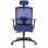 Ofiprix Kendo Silla de Oficina Transpirable con Reposacabezas Azul