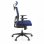 Ofiprix Kendo Silla de Oficina Transpirable con Reposacabezas Azul