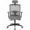 Ofiprix Kendo Silla de Oficina Transpirable con Reposacabezas Gris