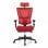 Ofiprix Android Silla de Oficina Transpirable con Reposacabezas Roja